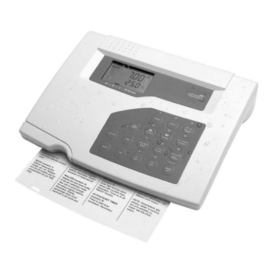 EUTECH INSTRUMENTS CYBERSCAN PH 10002500 PHION METER Instruction Manual