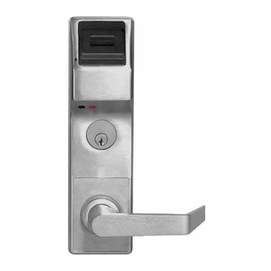 Alarm Lock Trilogy PL3500 Programming Instructions Manual