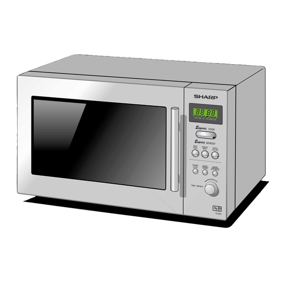SHARP R-24STM Microwave Oven Manuals