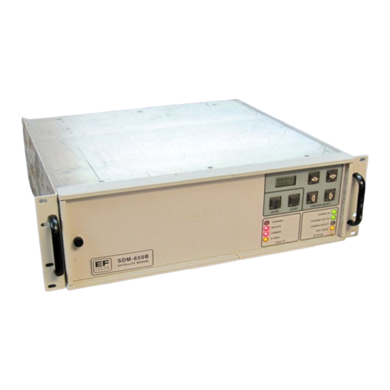 Comtech EF Data SDM-650B Installation And Operation Manual