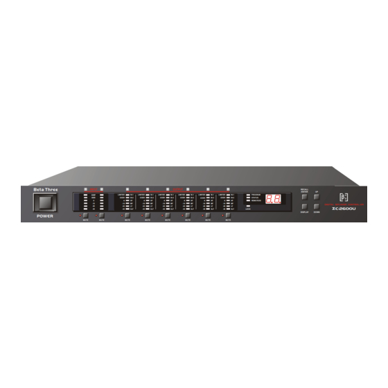 Beta Three EC-2600U User Manual