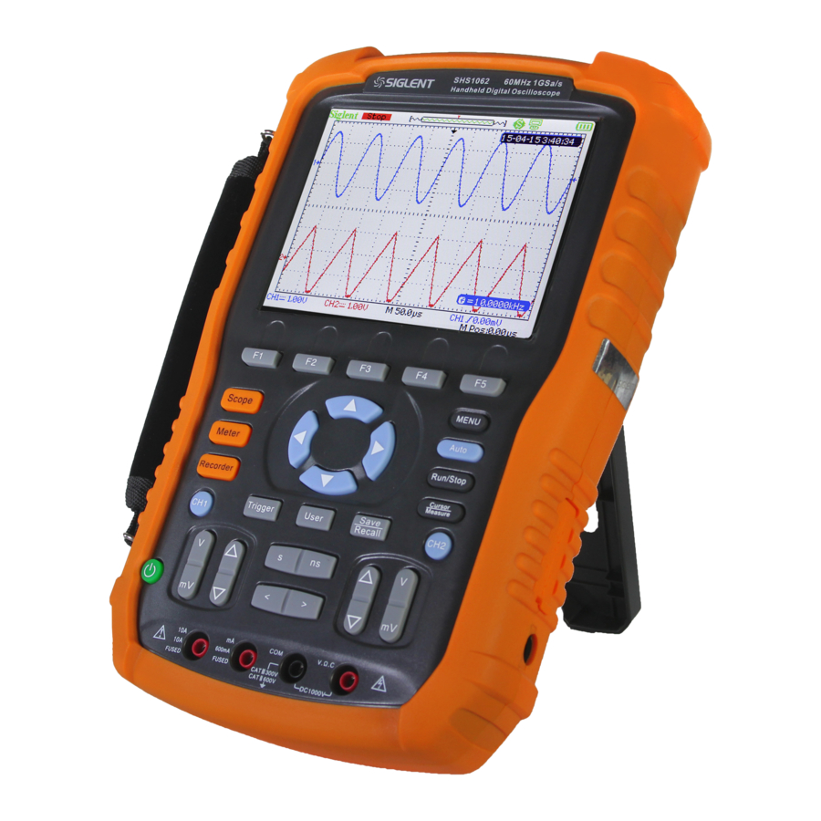 SIGLENT SHS1000 Series Quick Start Manual