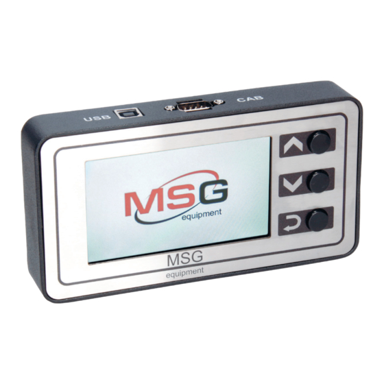 MSG MS013 COM User Manual