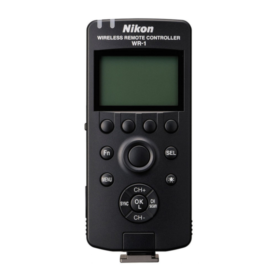 Nikon WR-1 Quick Start Manual