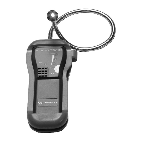 Rothenberger ROTEST Electronic 3 Instructions For Use Manual