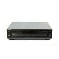 Sony CDP-CE215 - 5 Disc Cd Changer Operating Instructions Manual