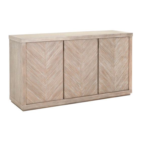 Essentials For Living ADLER MEDIA SIDEBOARD Assembly Instructions