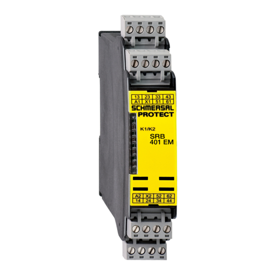 schmersal SRB 401EM-115V Operating Instructions Manual