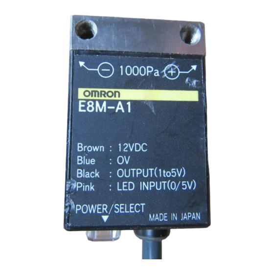 Omron E8M Manual