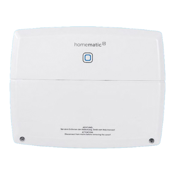 Homematic IP Multi IO Box Installation And Operating Manual