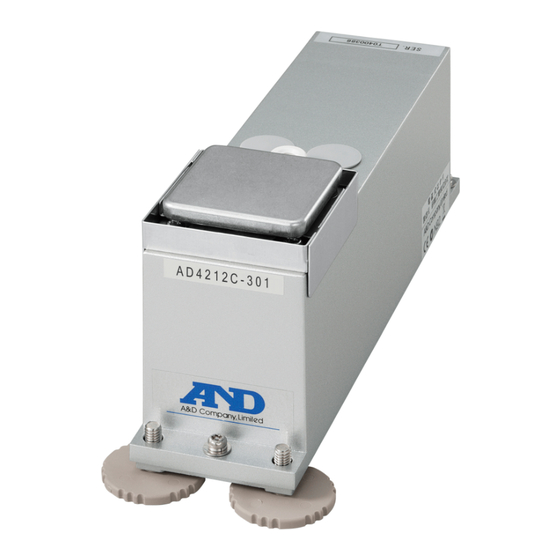 A&D AD-4212C-300 Instruction Manual