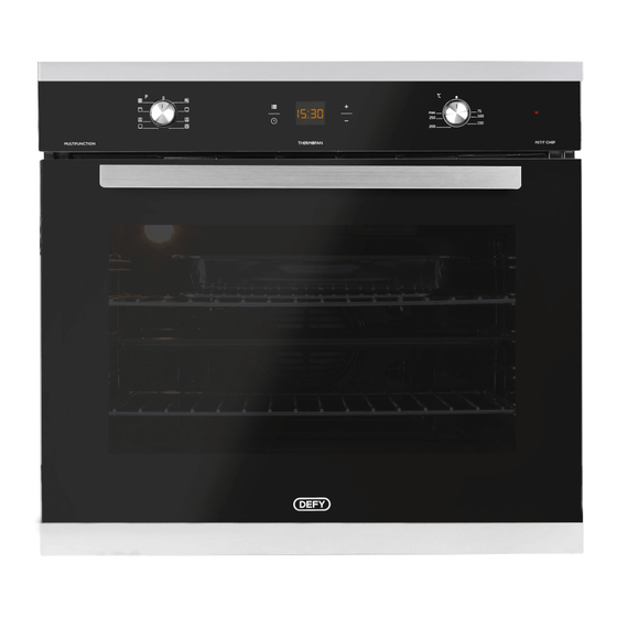 DEFY GEMINI PETIT CHEF MULTIFUNCTION THERMOFAN Manuals