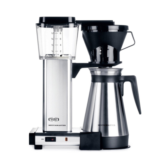 TECHNIVORM MOCCAMASTER INSTRUCTIONS FOR USE MANUAL Pdf Download
