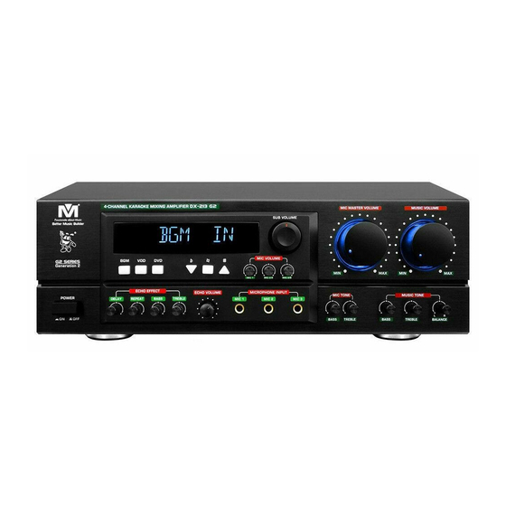 Better Music Builder DX-213 G2 Owner's Manual