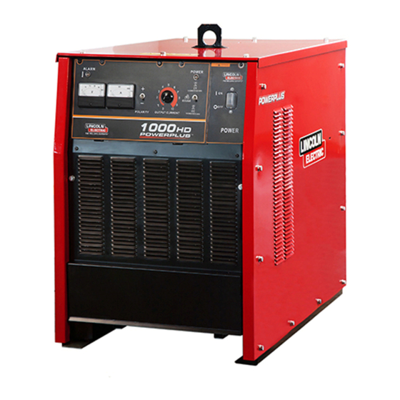 Lincoln Electric POWERPLUS 1000HD Operator's Manual