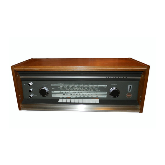 Telefunken Bayreuth 5652 MX Service Information