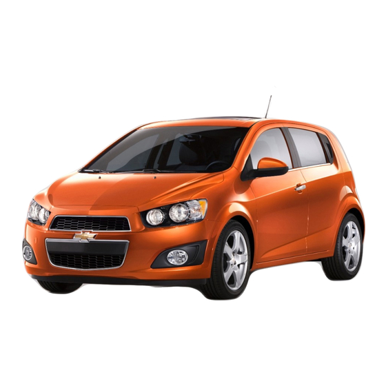 Chevrolet 2013 SONIC Release Note