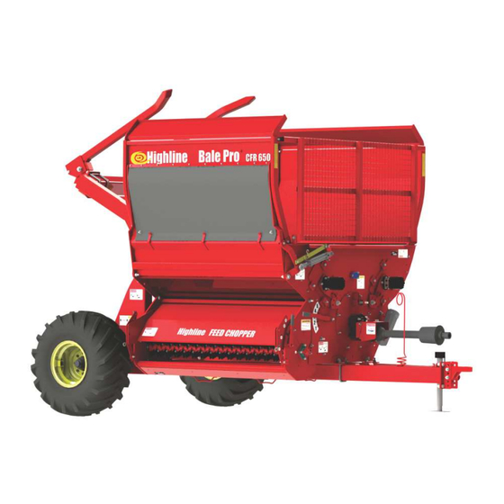 HighLine Bale Pro CFR650 Operator's Manual