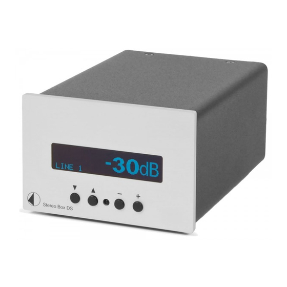 Pro-Ject Audio Systems Stereo Box DS Instructions For Use