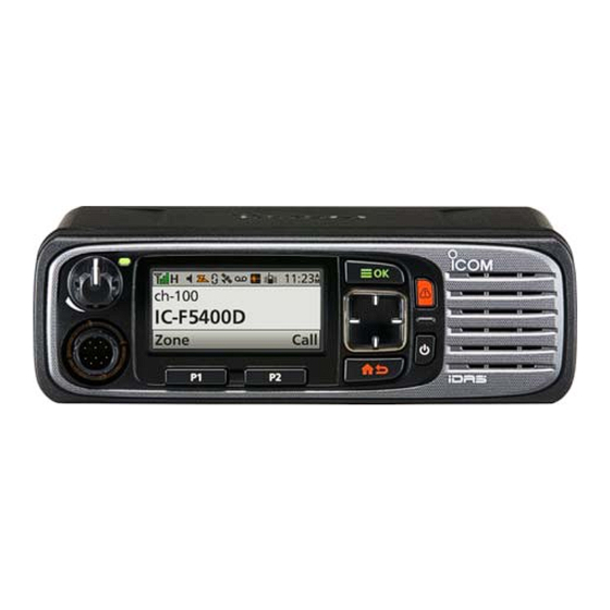 Icom NXDN IC-F5400D SERIES Manuals