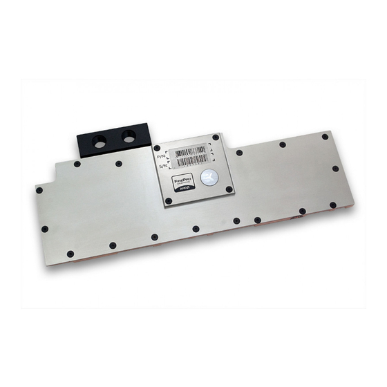 ekwb EK-FCS10000 Installation And Mounting Manual