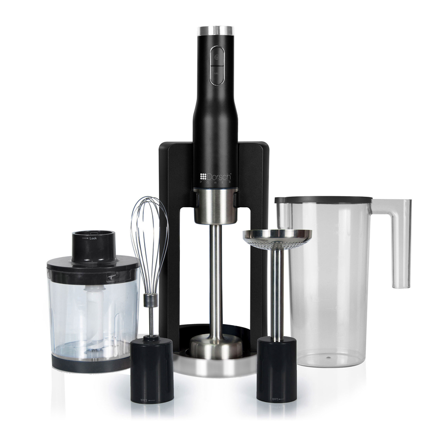 Dorsch Power HB-600S Hand Blender Manuals