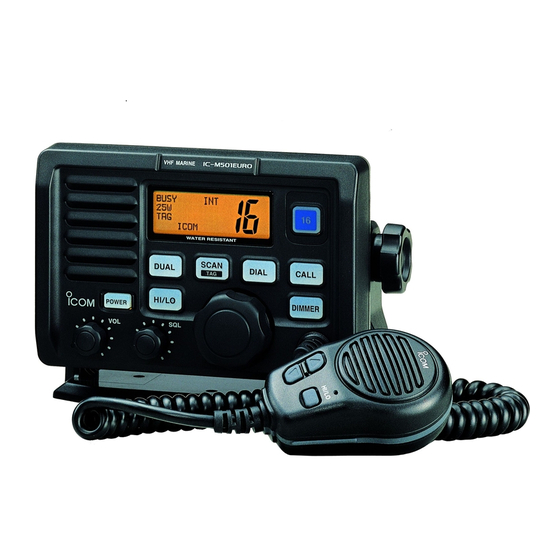 Icom IC-M501 Operational Manual