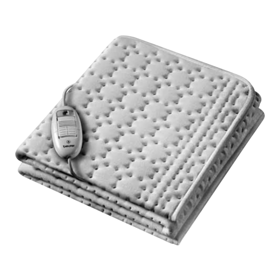 User Manuals: Beurer UB 65 Heated Underblanket