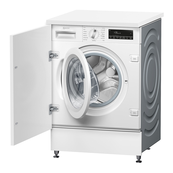 NEFF W544BX2GB User Manual And Installation Instructions