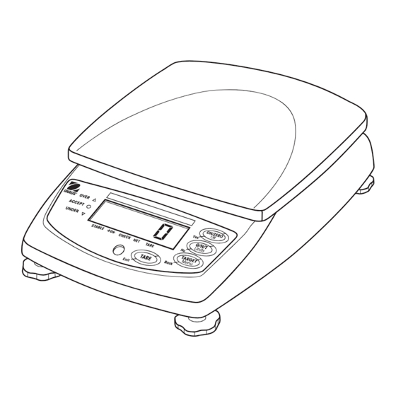 OHAUS VALOR 5000 H Series Bench Scale Manuals