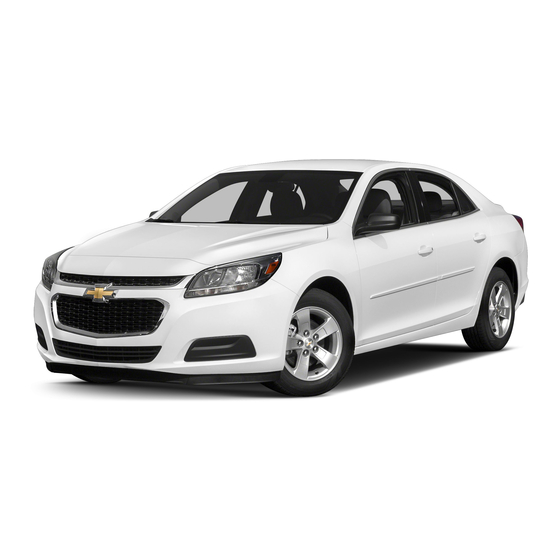 Chevrolet MALIBU 2015 Getting To Know Manual