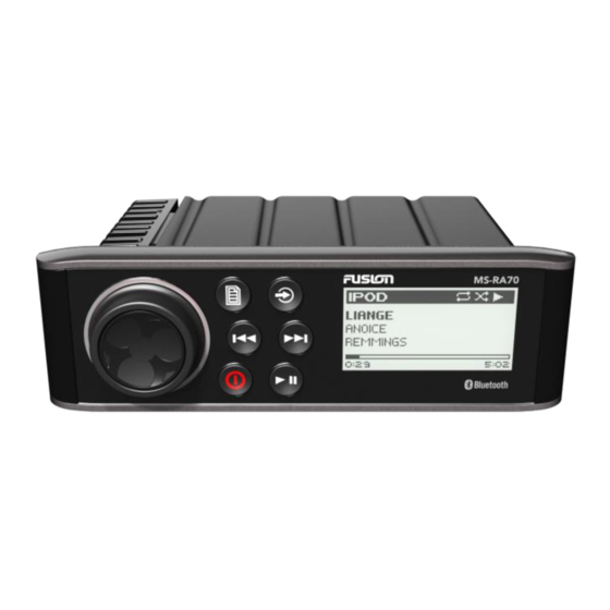 Fusion MS-RA70 Quick Start Manual