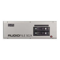 AMS Neve AudioFile SC/X User Manual