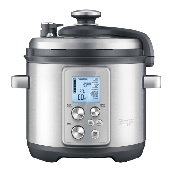 Sage Fast Slow Pro BPR700 Quick Manual