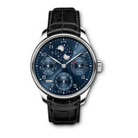 Iwc Schaffhausen PORTUGIESER PERPETUAL CALENDAR Operating Instructions Manual