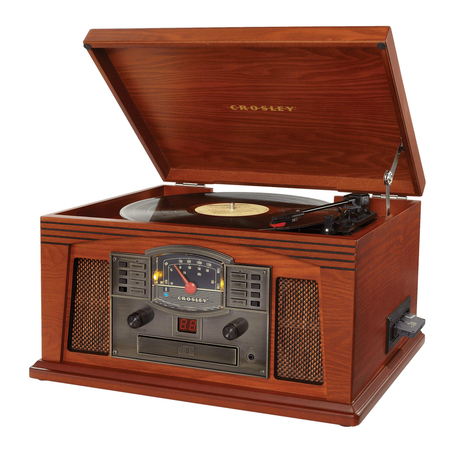 Crosley CR42D - Lancaster Turntable Manual