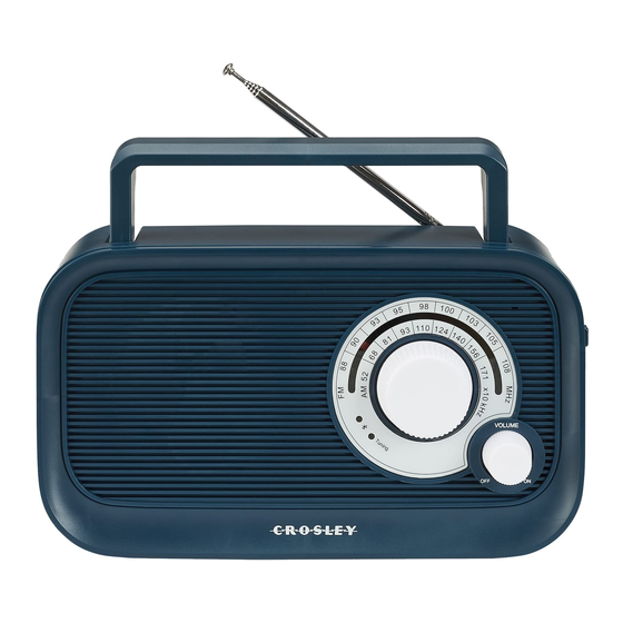 Crosley CR3041A Instruction Manual