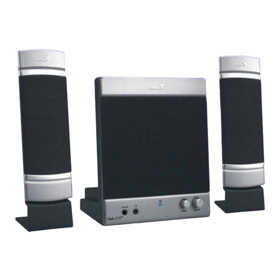 Genius SW-Flat2.1 700 Speaker System Manuals