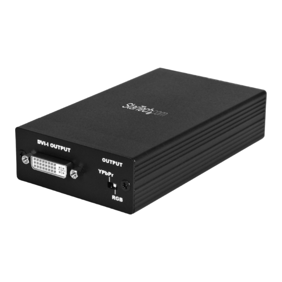 StarTech.com CPNT2DVI Installation Manual