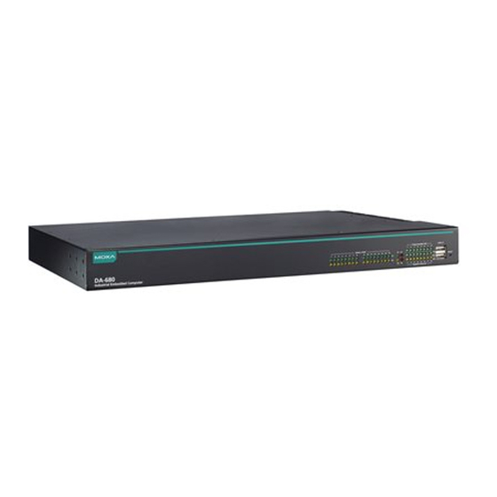 Moxa Technologies DA-680 Series Hardware User Manual