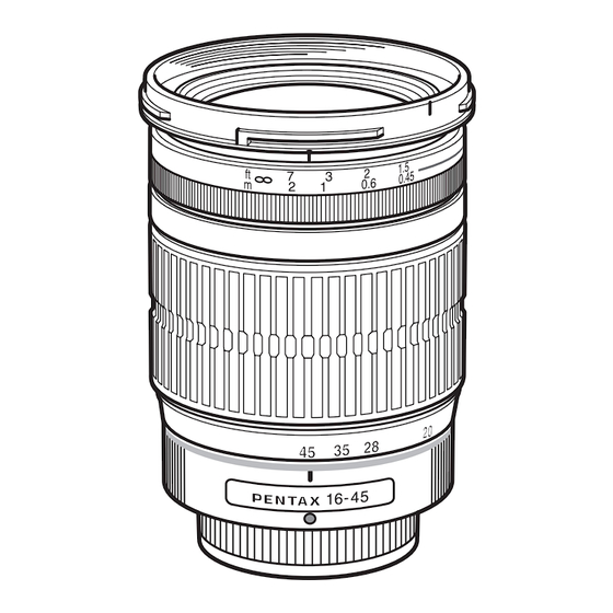 Pentax 17-70mm - 17-70mm f/4 DA SMC AL IF SDM Lens Operating Manual