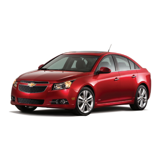 Chevrolet 2013 Cruze Quick Reference Manual