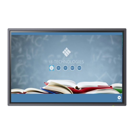 i3-TECHNOLOGIES i3TOUCH V-11 User Manual