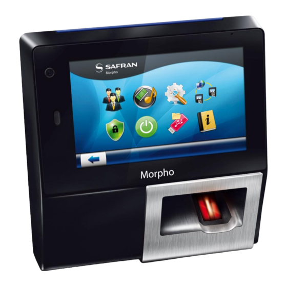 Safran MorphoAccess SIGMA Series Quick User Manual
