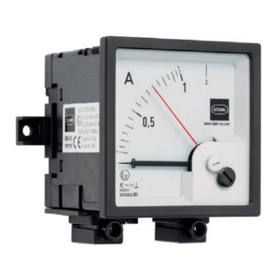Stahl 8402/6 Series Moving Coil Ammeter Manuals