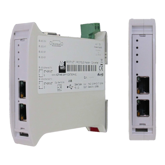 ADF Web HD67643-A1 User Manual