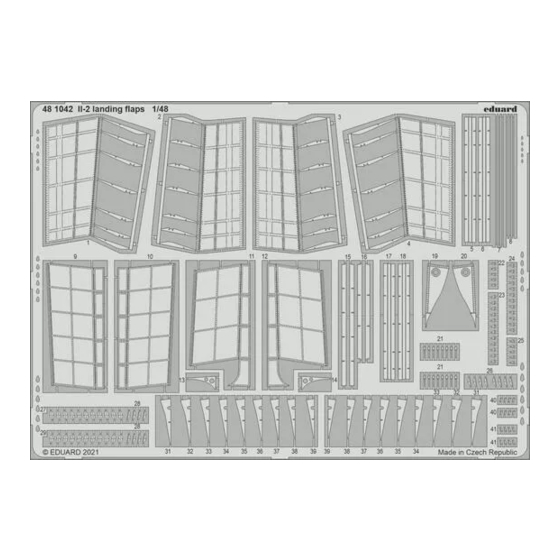 Eduard Il-2 landing flaps Quick Start Manual