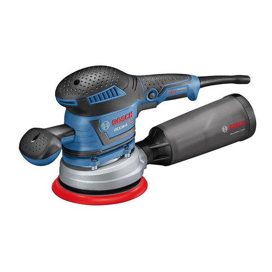 Bosch GEX34-6 Operating/Safety Instructions Manual