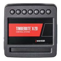 waratah TimberRite X-20 Operator's Manual