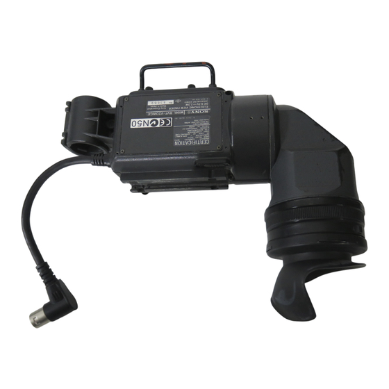 Sony BVF-V20W Maintenance Manual